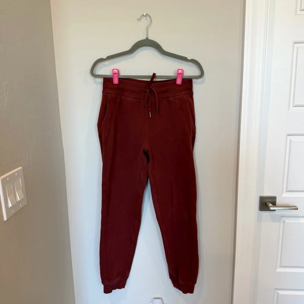 Lululemon Date Brown Scuba High Rise Jogger Size 6 - Picture 2 of 5